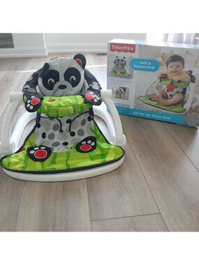 Fisher-Price Sit-Me-Up Floor Seat Panda Baby Chair Infant Support Seat